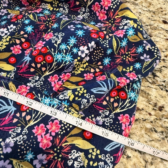 Handmade cottage floral fit flare pleated midi dress pockets SZ 8 - Picture 8 of 12